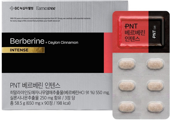 PNT LAB 小檗鹼強效 58.5g, 1個, 90錠