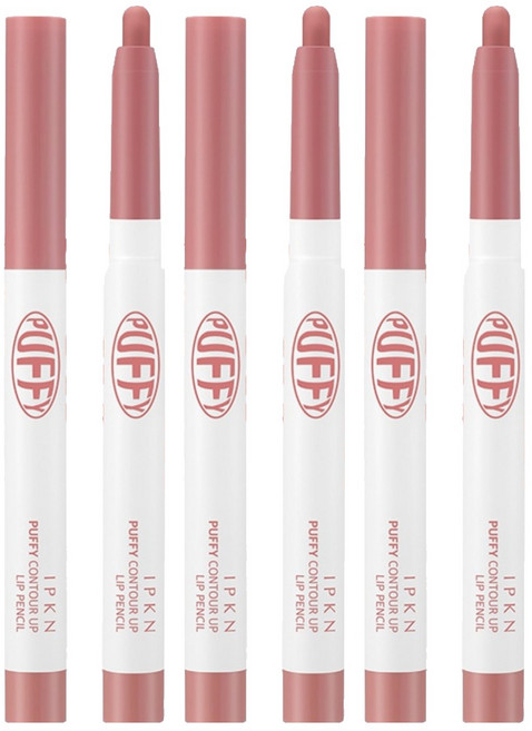 입큰 퍼피 컨투업 립 펜슬 0.8g, 02 로즈베리 칩, 3개