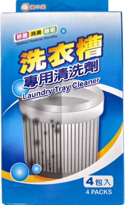 MIKA HOUSE 橘之屋 洗衣槽專用清洗劑 4個裝 除菌 消臭 除垢, 40g, 1盒