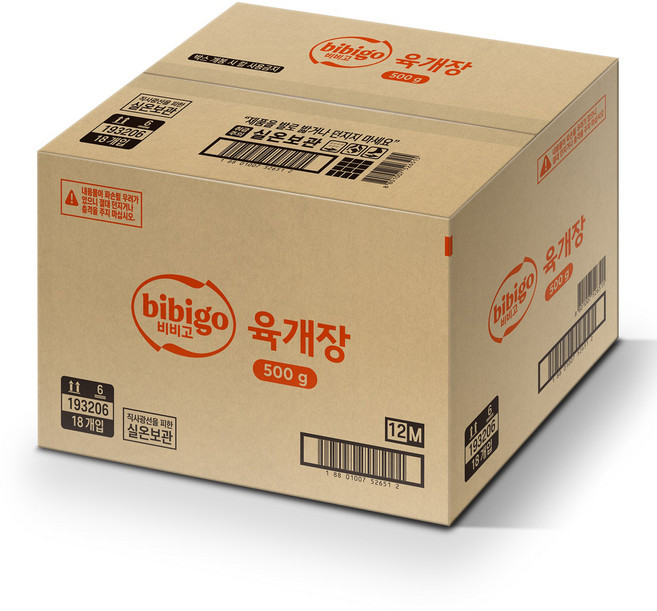 비비고 육개장, 500g, 18개