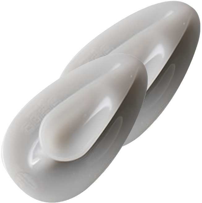 국산 실리콘 뷰티 클렌징 브러쉬, 그레이, 2개