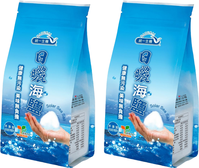統一生機 海鹽, 450g, 2包