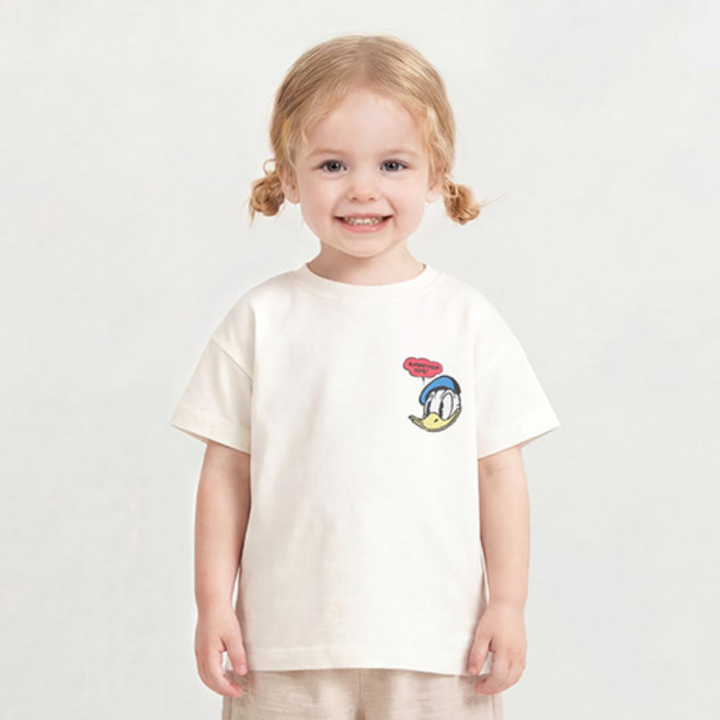 밀크마일 아동용 디즈니 도날드 덕 코믹스 퍼니테니스 티셔츠