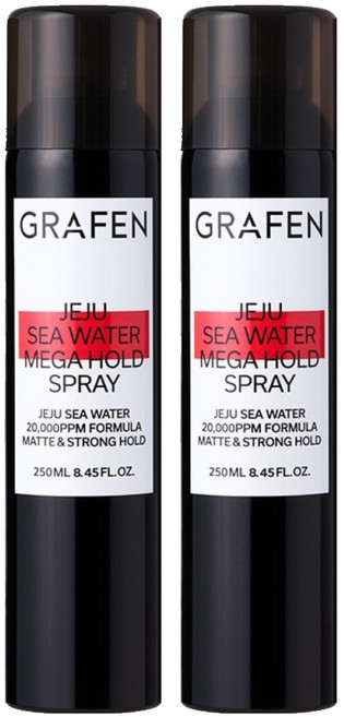 그라펜 제주 해수 메가 홀드 헤어 스프레이, 250ml, 2개