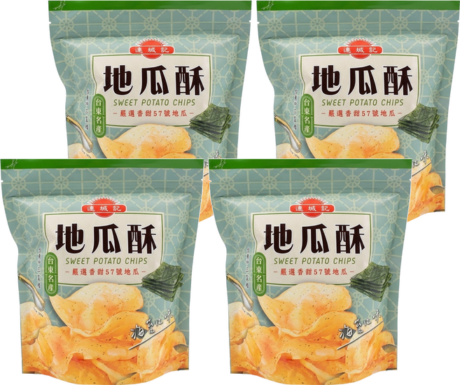 連城記 地瓜酥 海苔口味, 140g, 4包