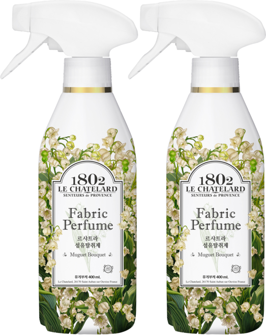 르샤트라1802 섬유탈취제 뮤게부케 본품, 400ml, 2개