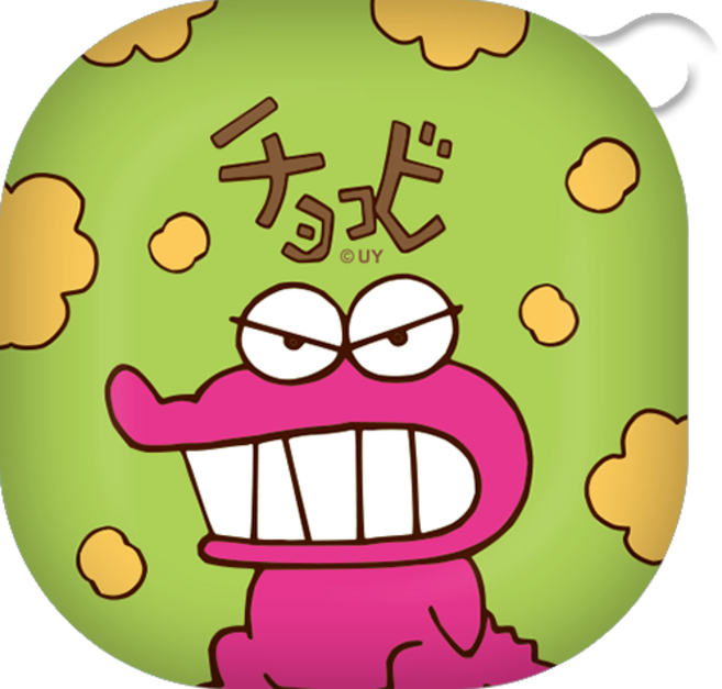 짱구는 못말려 빅 갤럭시 버즈라이브/프로 하드 케이스, 빅 초코비 공룡, 1개