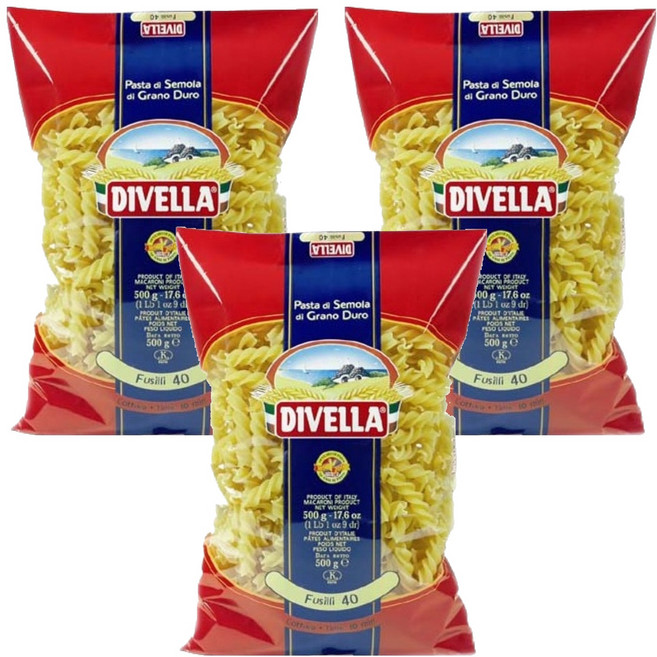 디벨라 푸질리 파스타, 500g, 3개