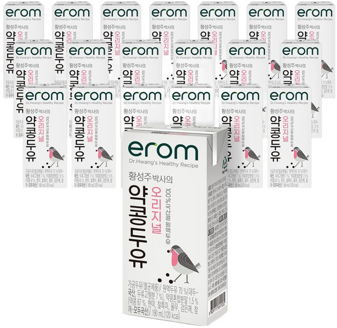 erom 原味黑豆奶, 190ml, 20個