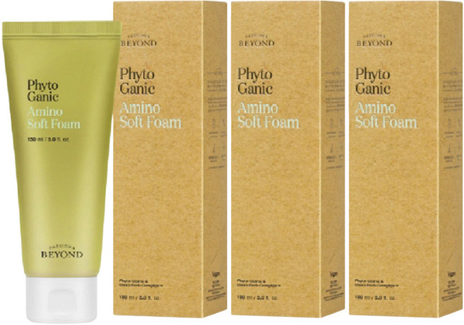 [비건라이프] 비욘드 피토가닉 아미노 소프트 폼, 3개, 150ml