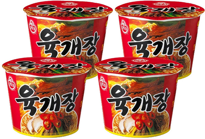 오뚜기 육개장 컵라면 110g, 4개