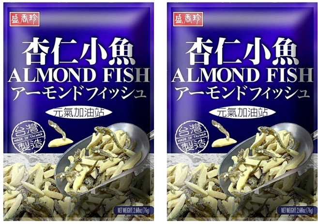 盛香珍 杏仁小魚, 76g, 2包