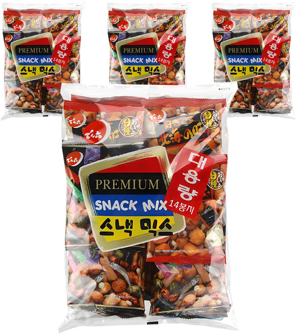 덴로쿠 스낵믹스, 294g, 4개