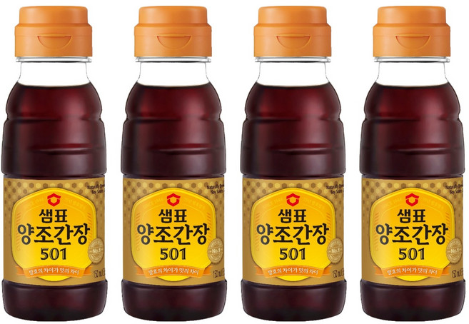 샘표 양조간장 501, 150ml, 4개