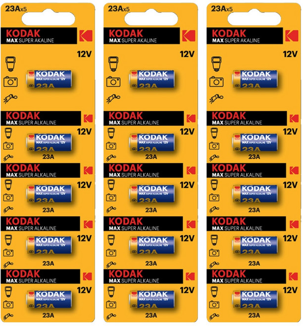 코닥 맥스 23A MN21 12V 알카라인 건전지, 5개입, 3개