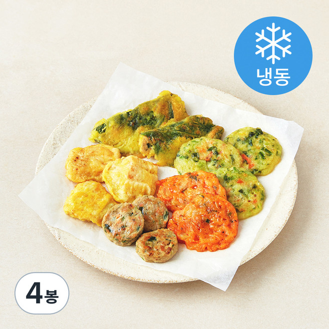 쿡생 5종 모듬전 (냉동), 350g, 4봉