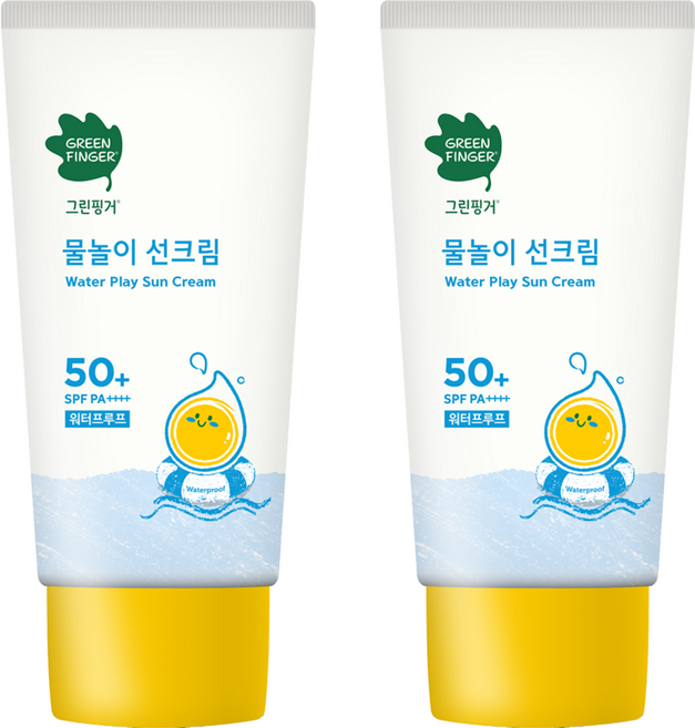 GREEN FINGER 綠手指 幼兒戶外滋潤防水防曬乳 SPF50+ PA++++, 50ml, 2瓶