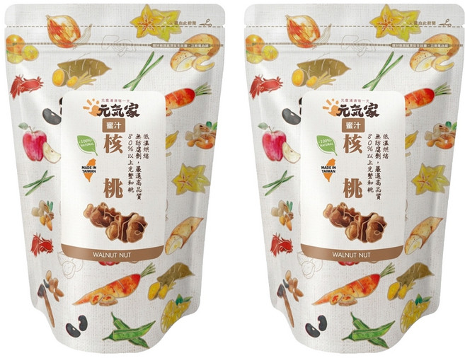 元氣家 烘焙蜜汁核桃, 200g, 2包