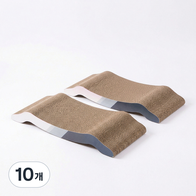 세이코코아 대형 골판지 캣 스크래쳐 W형, 혼합색상, 10개