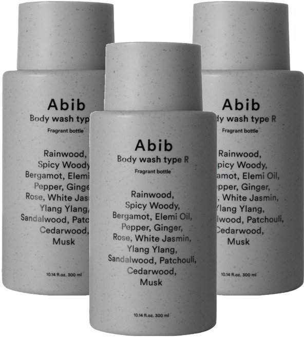 아비브 바디 에멀전 타입 R 프라그란트 보틀, 300ml, 3개