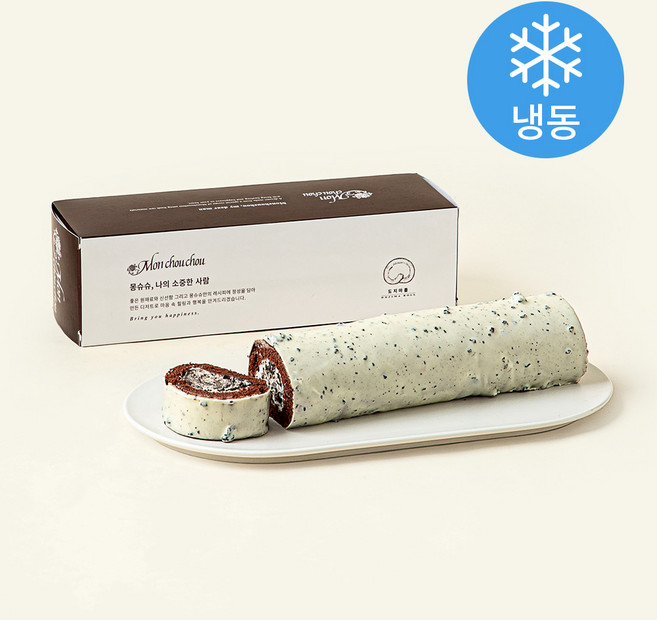 몽슈슈 쁘띠 쿠키앤크림 롤 (냉동), 385g, 1개입, 1개