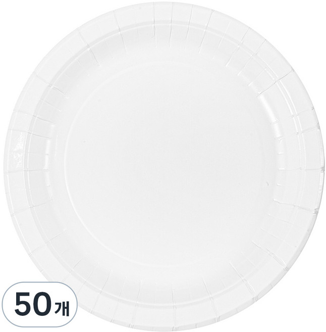탐사 종이접시 18cm, 50개입, 1개