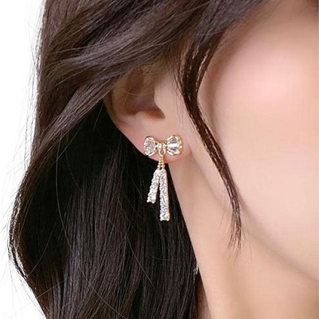 Be Our Guest 女性時尚蝴蝶結耳環