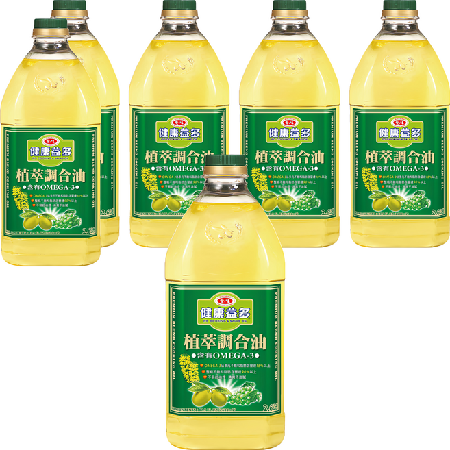 愛之味 植萃調合油, 2.6L, 6瓶