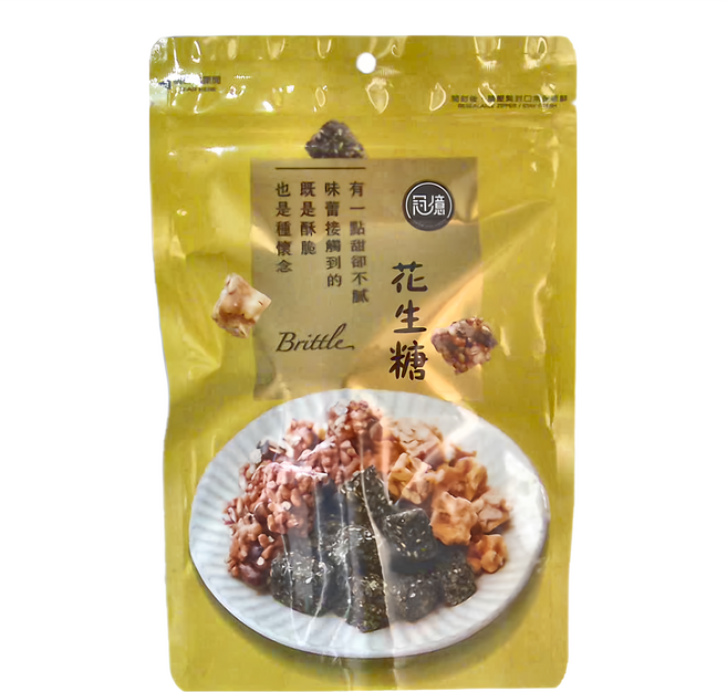 冠億食品 花生糖, 250g, 1包