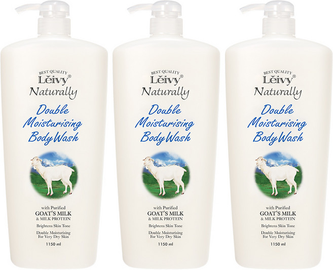 레이비 산양유 바디워시, 1.15L, 3개