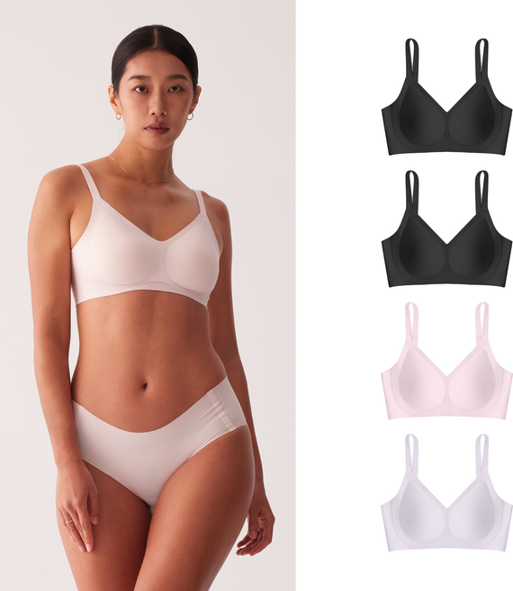 24hrs. 無感失憶內衣 鎮店款 4件組
