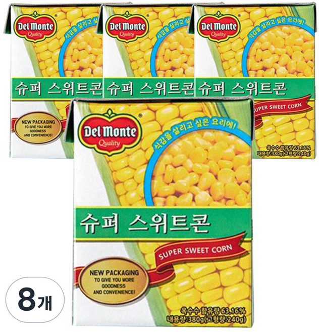 델몬트 슈퍼 스위트콘, 380g, 8개