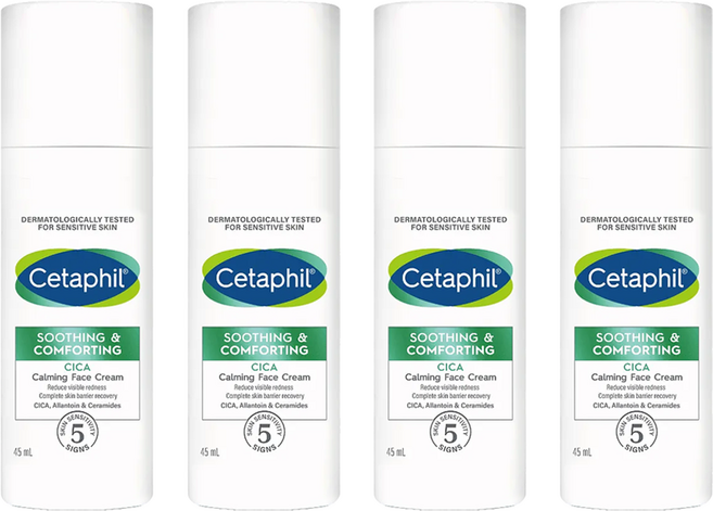 Cetaphil 舒特膚 台灣公司貨 舒新雪潤B5安心霜, 45ml, 4瓶