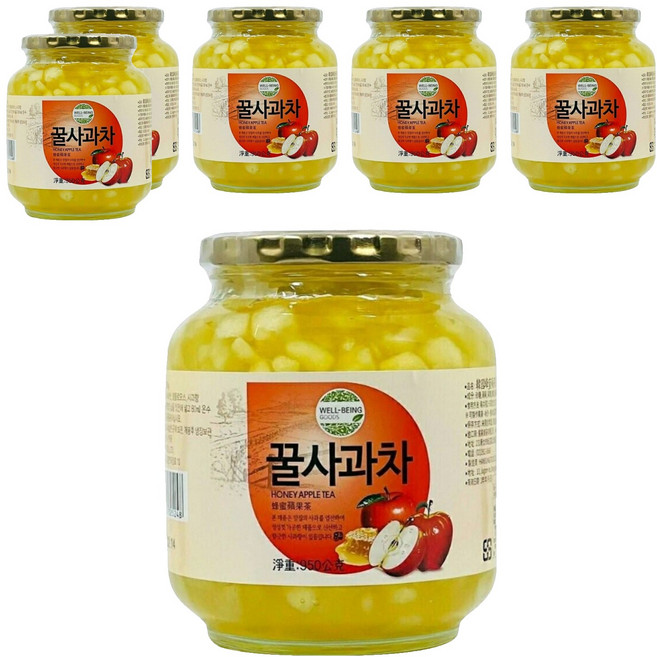 宸果 韓國 蜂蜜蘋果茶, 950g, 1入, 6罐