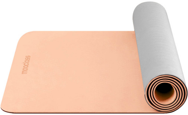 모아클래스 논슬립 특화 TPE 와이드 요가매트 10mm, 오렌지, 1개