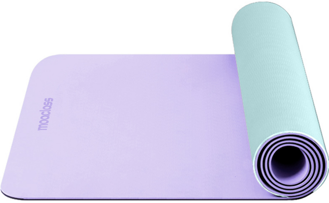 모아클래스 논슬립 특화 TPE 요가매트 6mm, 퍼플, 1개