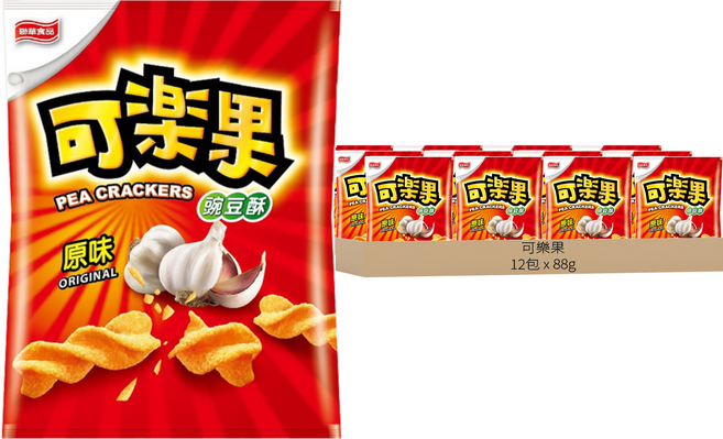 可樂果 碗豆酥 原味, 12包, 88g