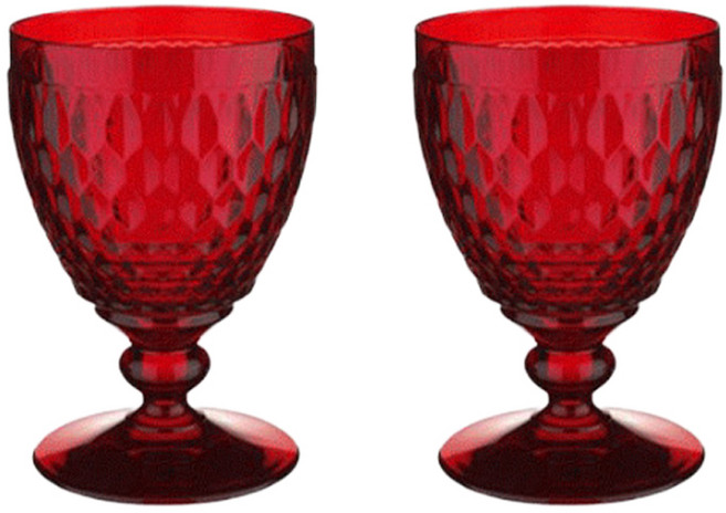 빌레로이앤보흐 보스톤 고블렛 400ml, 레드, 2개