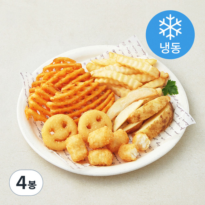 쿡생 5종 모듬감자 (냉동), 450g, 4봉
