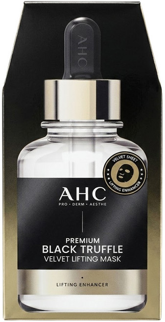 AHC 黑松露 玻尿酸緊緻補水面膜, 1盒, 5片