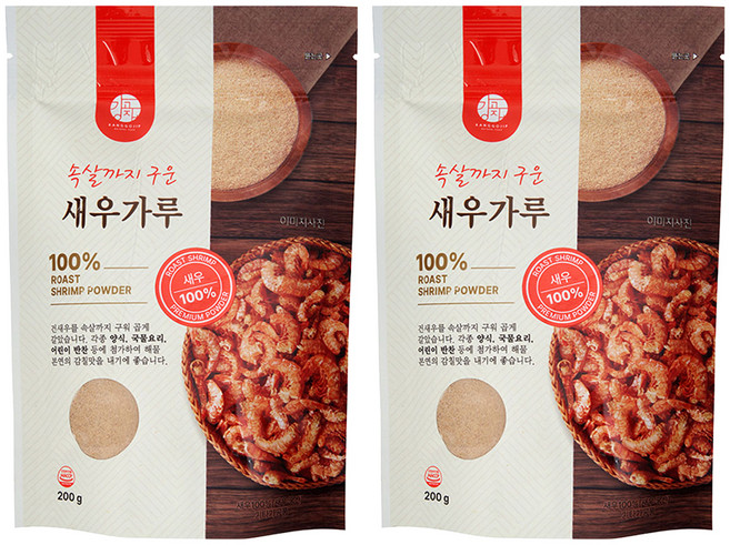 강고집 속살까지 구운 새우가루, 200g, 2개