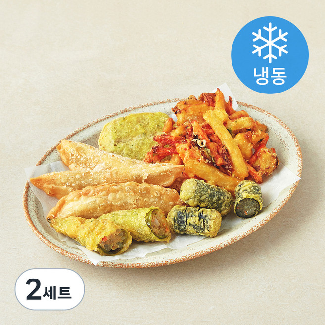 쿡생 떡볶이프렌즈 5종 모듬튀김 세트 420g (냉동), 2세트