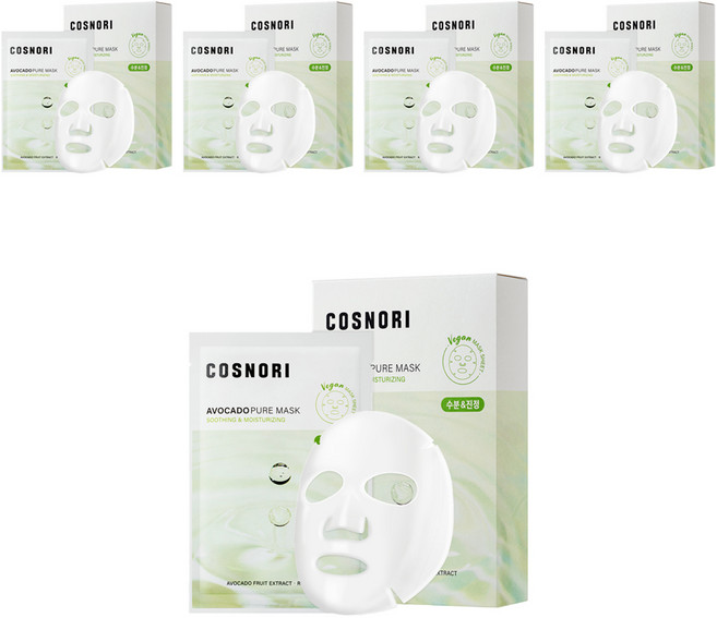 [비건뷰티] 코스노리 아보카도 퓨어 마스크 24ml, 50개, 1개입