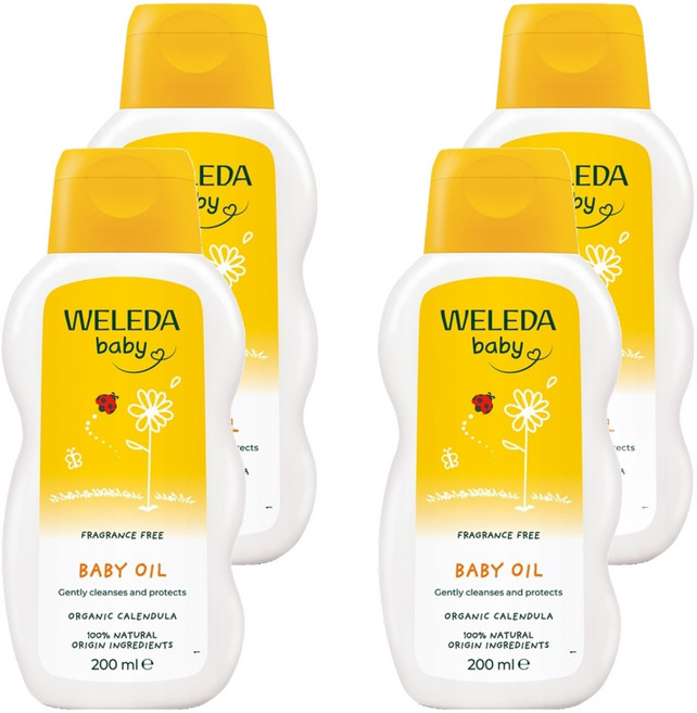 벨레다 카렌듈라 베이비 무향료 오일, 200ml, 4개