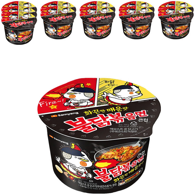 불닭볶음면 큰컵 105g, 12개
