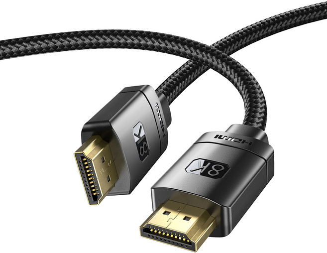 베이스어스 HDMI 2.1v UHD 8K 초고해상도 케이블, 1개, 1m