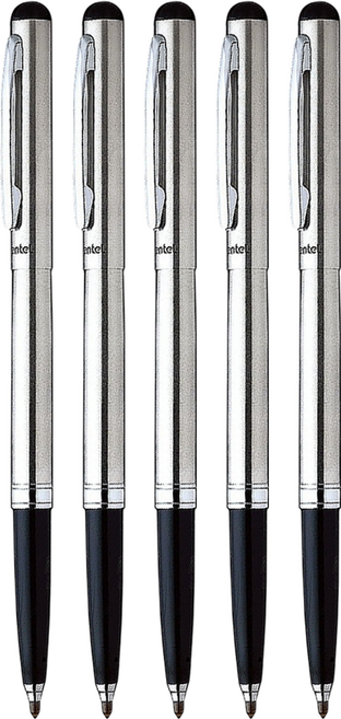 Pentel 飛龍文具 R460MG-A 鋼珠筆 R460, 黑色, 5支