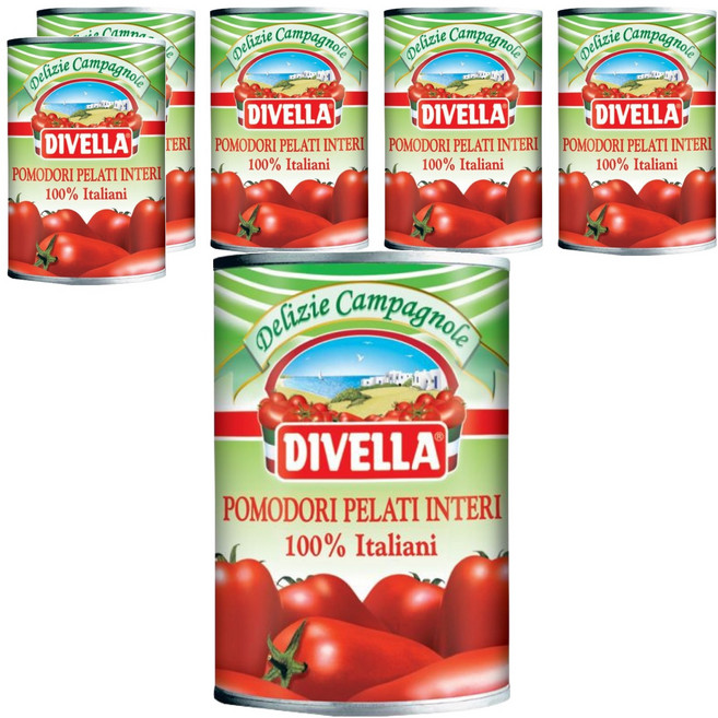 디벨라 홀토마토 통조림, 400g, 6개