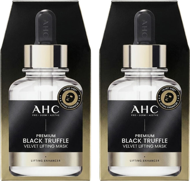 AHC 黑松露 玻尿酸緊緻補水面膜, 2盒, 5片
