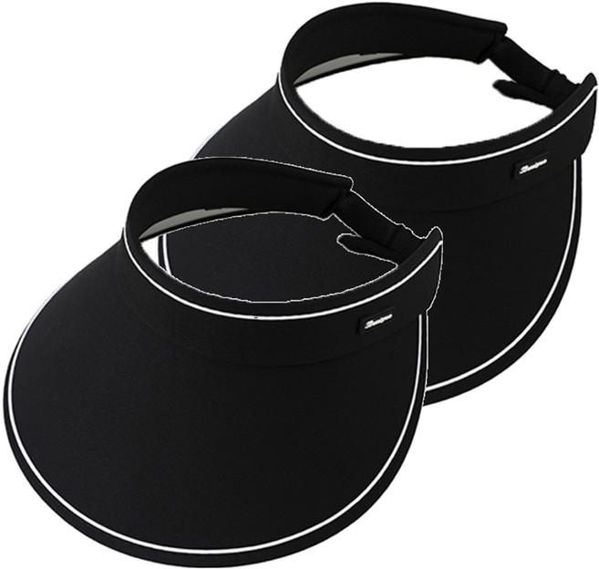 小麥購物 遮陽帽 E172 75g 2個, 時尚黑